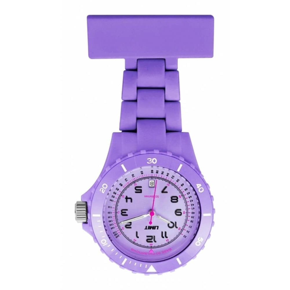 Purple Resin Nurse Fob Watch