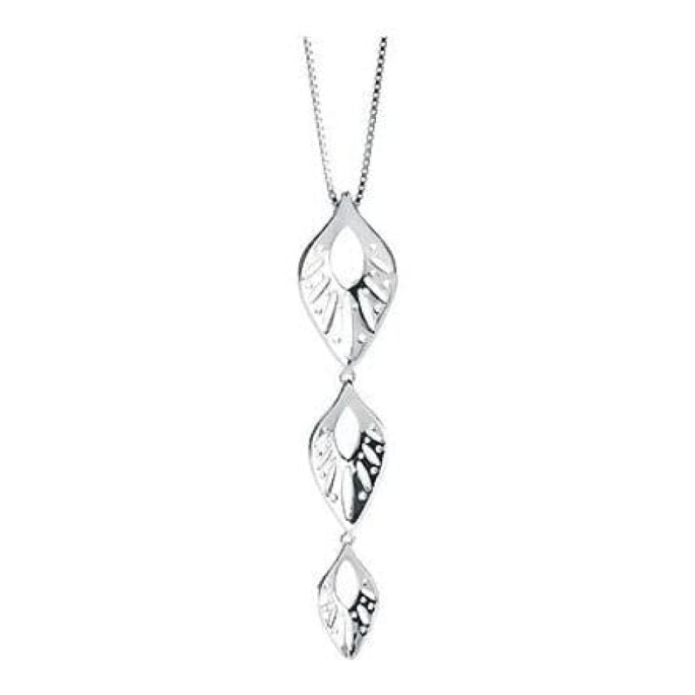 Ladies Long Leaf Pendant Necklace