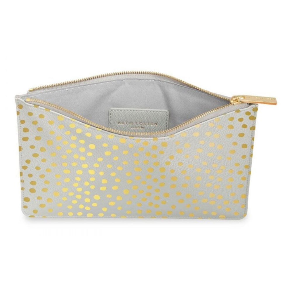 Perfect Pouch | Dalmatian Print | Pale Grey | 16 X 24cm