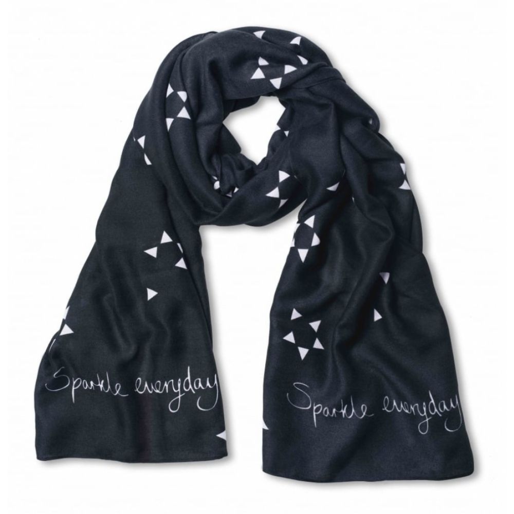 Sentiment Scarf - Sparkle Every Day - Thistle Grey