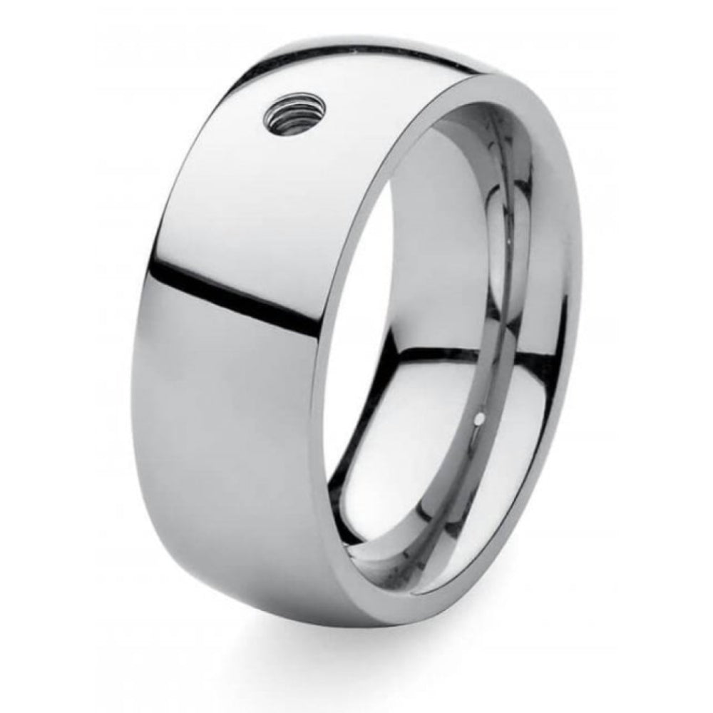 Famosa Stainless Steel Broad Ring