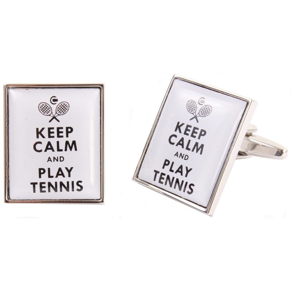 Keep Calm & Play Tennis Cufflinks