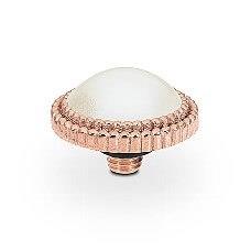 FABERO Flat (RG/P) 10mm White Pearl Ring Top