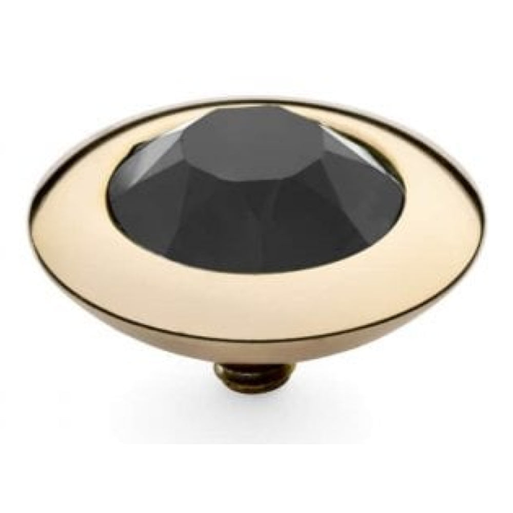 Famosa Gold 13mm Tondo Ring Top Jet