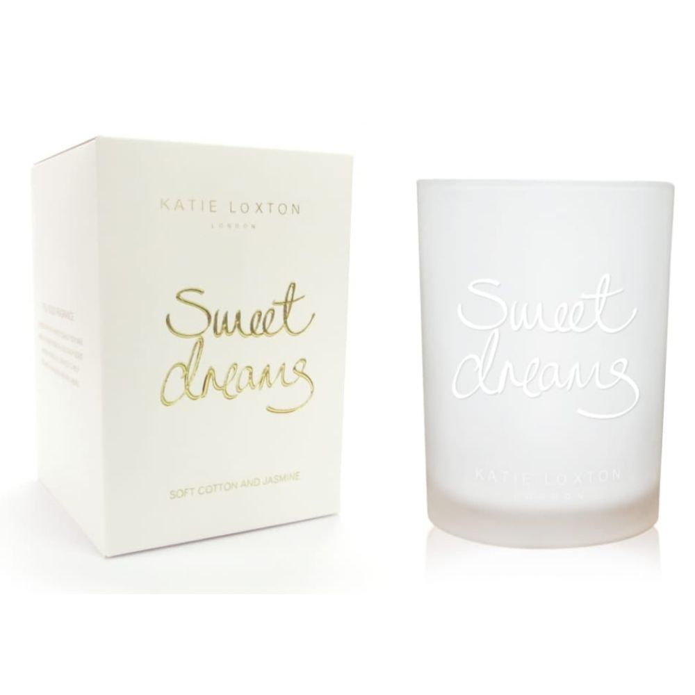 Soft Cotton & Jasmine scented 'Sweet Dreams' candle