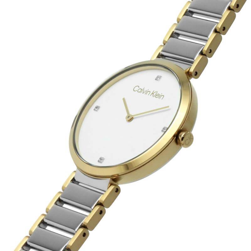 Minimalistic T-Bar Two Tone Ladies Watch