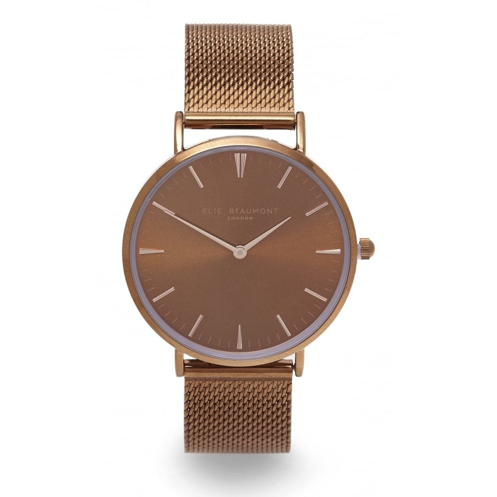 Oxford Large Bronze Mesh Strap & Dial Ladies Watch