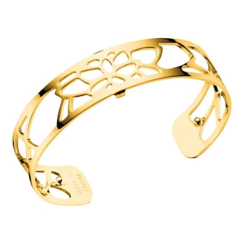 Gold Plated Nenuphar Pattern 14mm Cuff