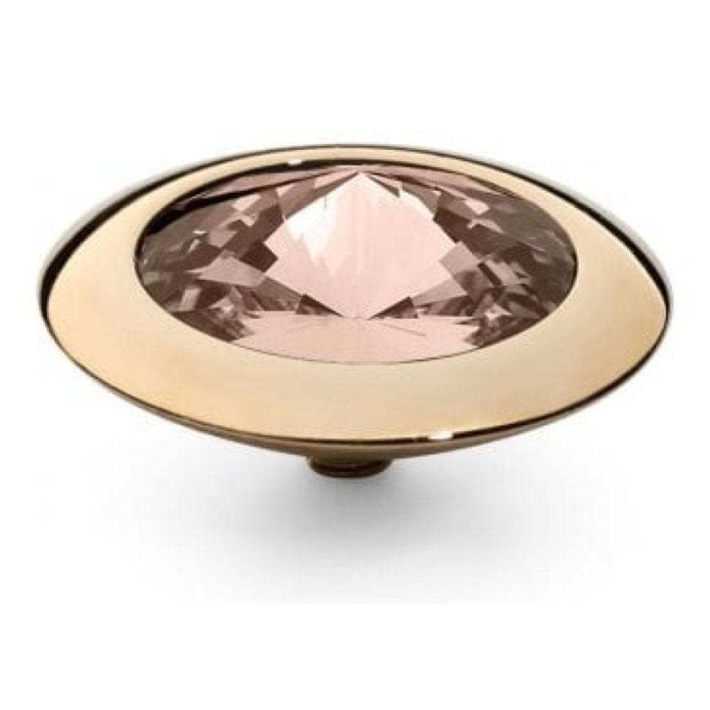 Famosa Gold 16mm Tondo Ring Top Light Peach