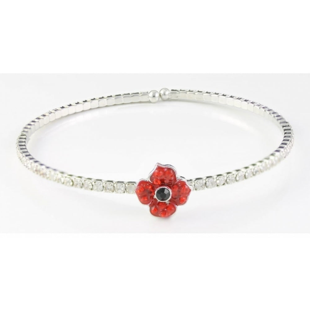 Sparkle Bangle & Poppy Charm