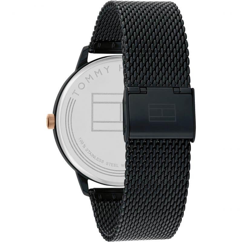 Hendrix Black Dial & Black Mesh Strap Gents Watch