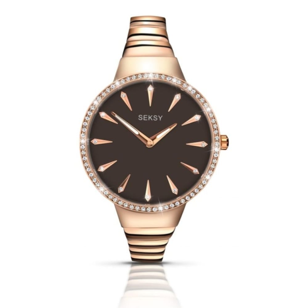 Ladies' Seksy Rose Gold Plated Wristwatch