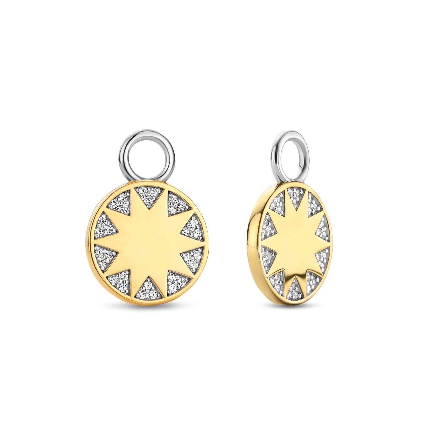 Gold Plated Sun CZ Ear Charm