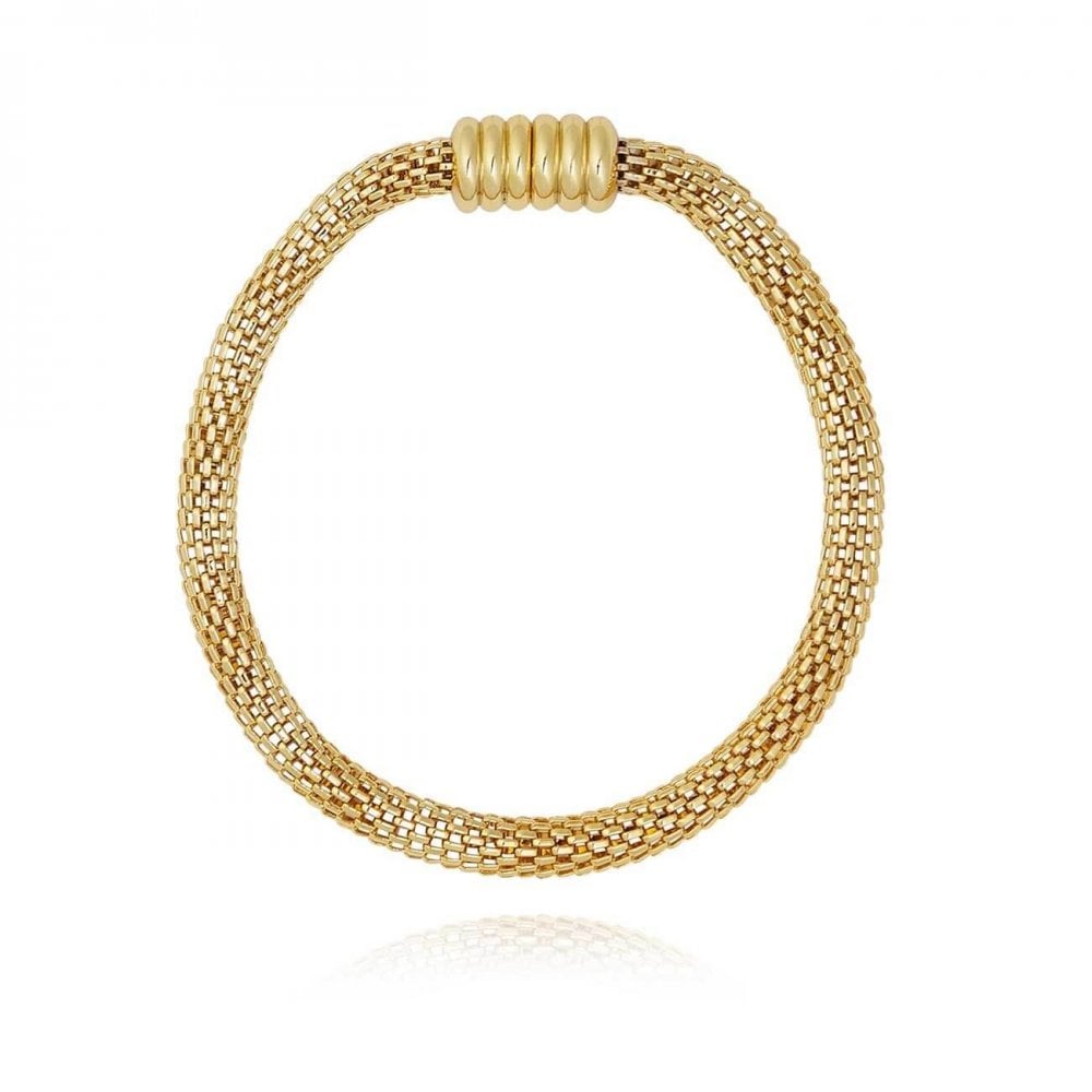 Halo Gold Venetian Chain Bracelet 18cm