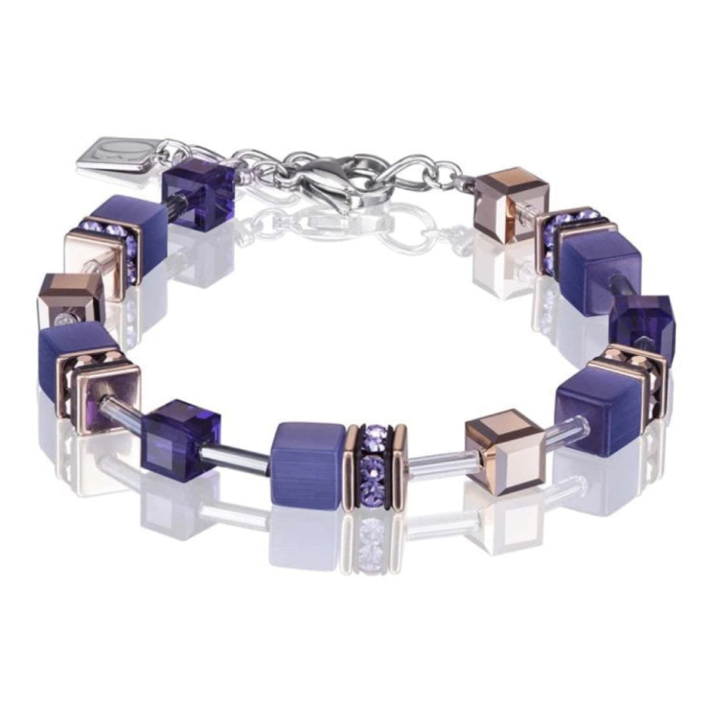 Geo Cube Violet Bracelet