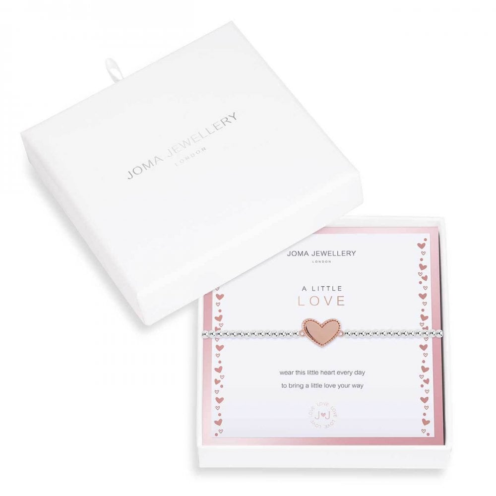 Beautifully Boxed A Littles | Love | Silver | Bracelet | 17.5cm Stretch