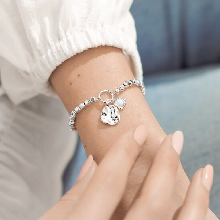 Spirit Stones | Howlite | Silver | Bracelet | 17.5cm Stretch