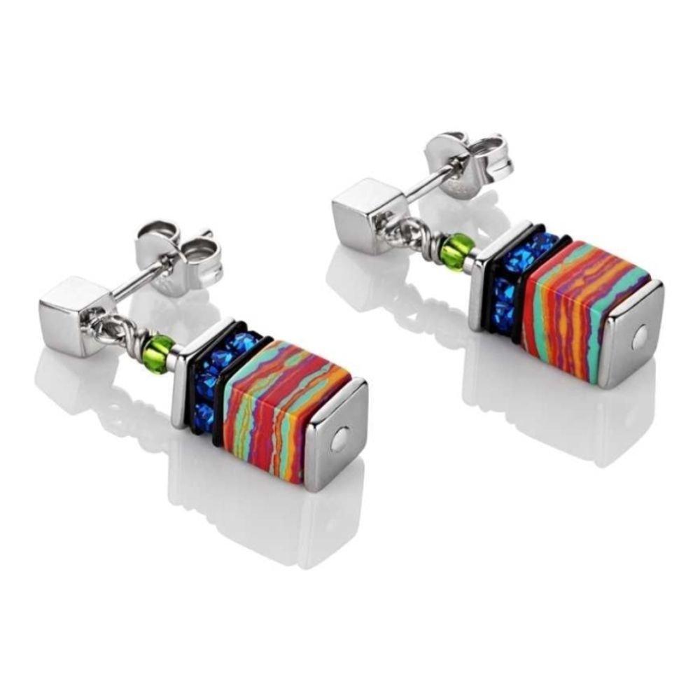 Cube Stick Pin Earrings