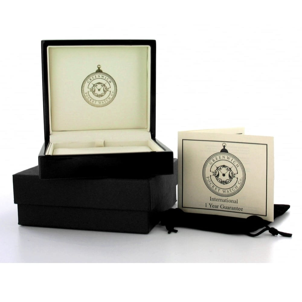 Greenwich Pocket Watch Company Presentation Box & Velvet Pouch
