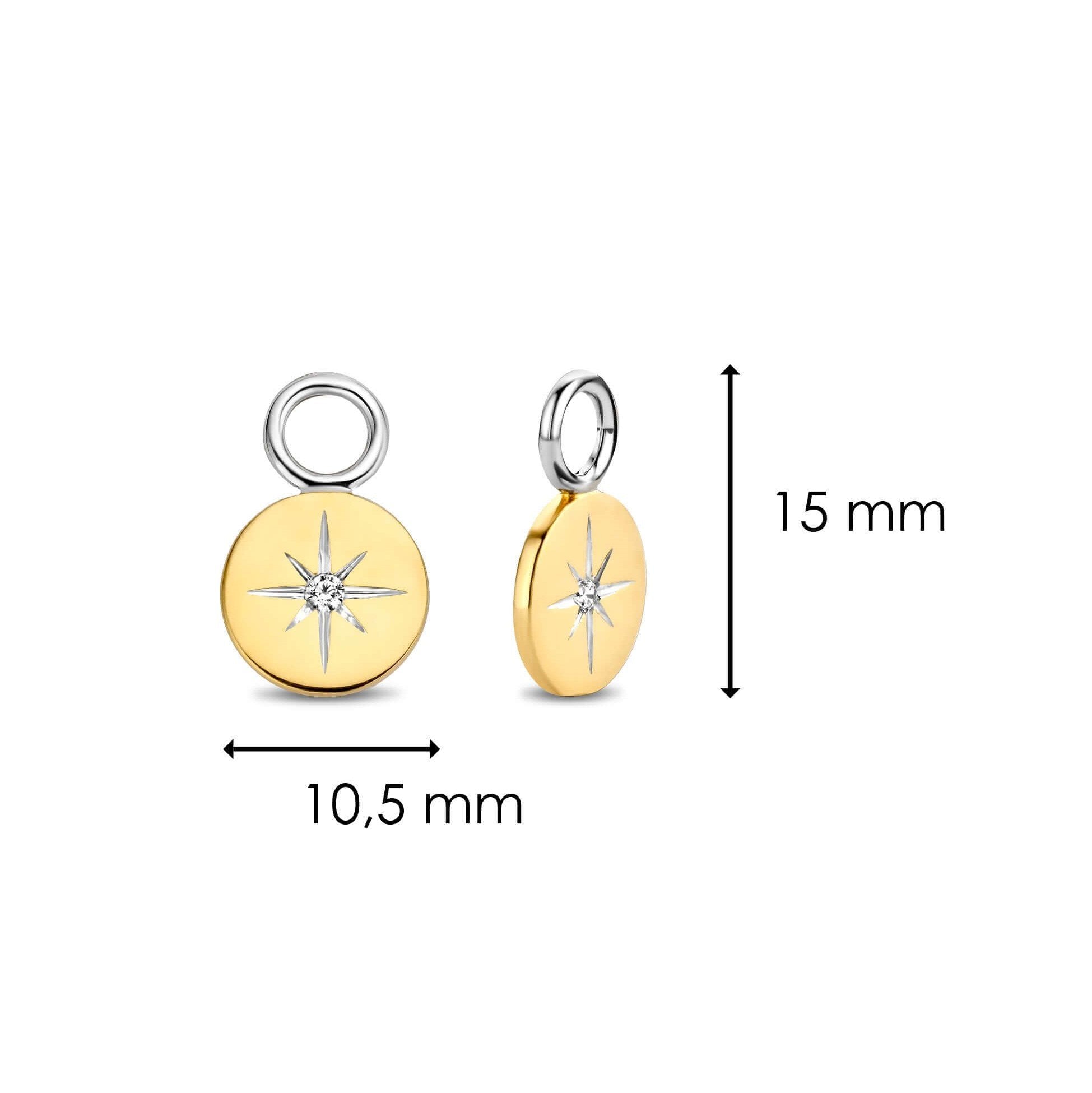 Gold Plated CZ Star Ear Charm
