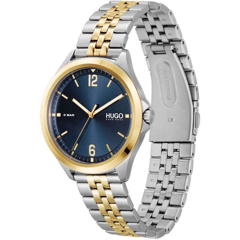 #Suit Blue Dial Two Tone Bracelet Gents Watch