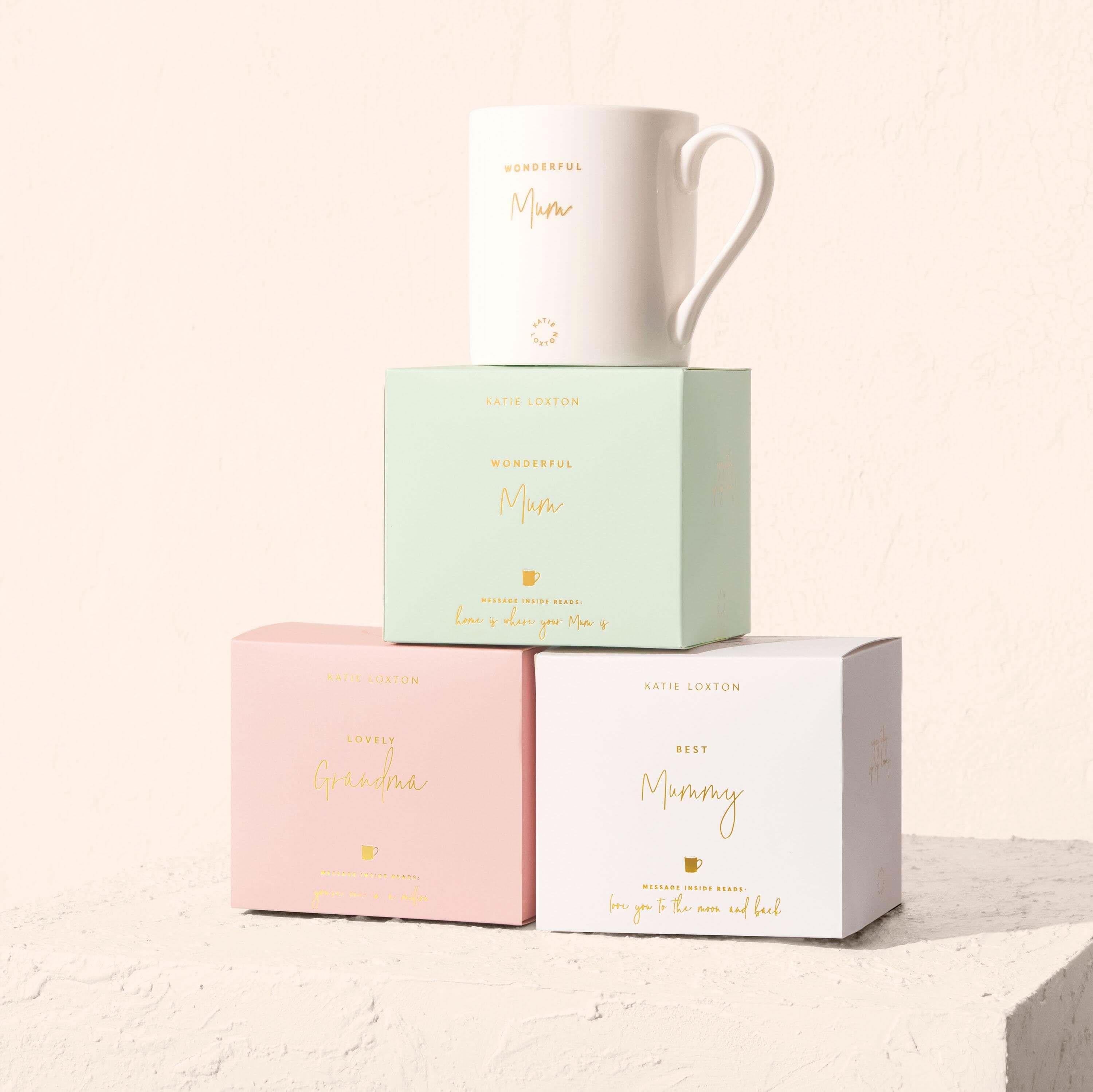 Porcelain Mug | Lovely Grandma | Pink