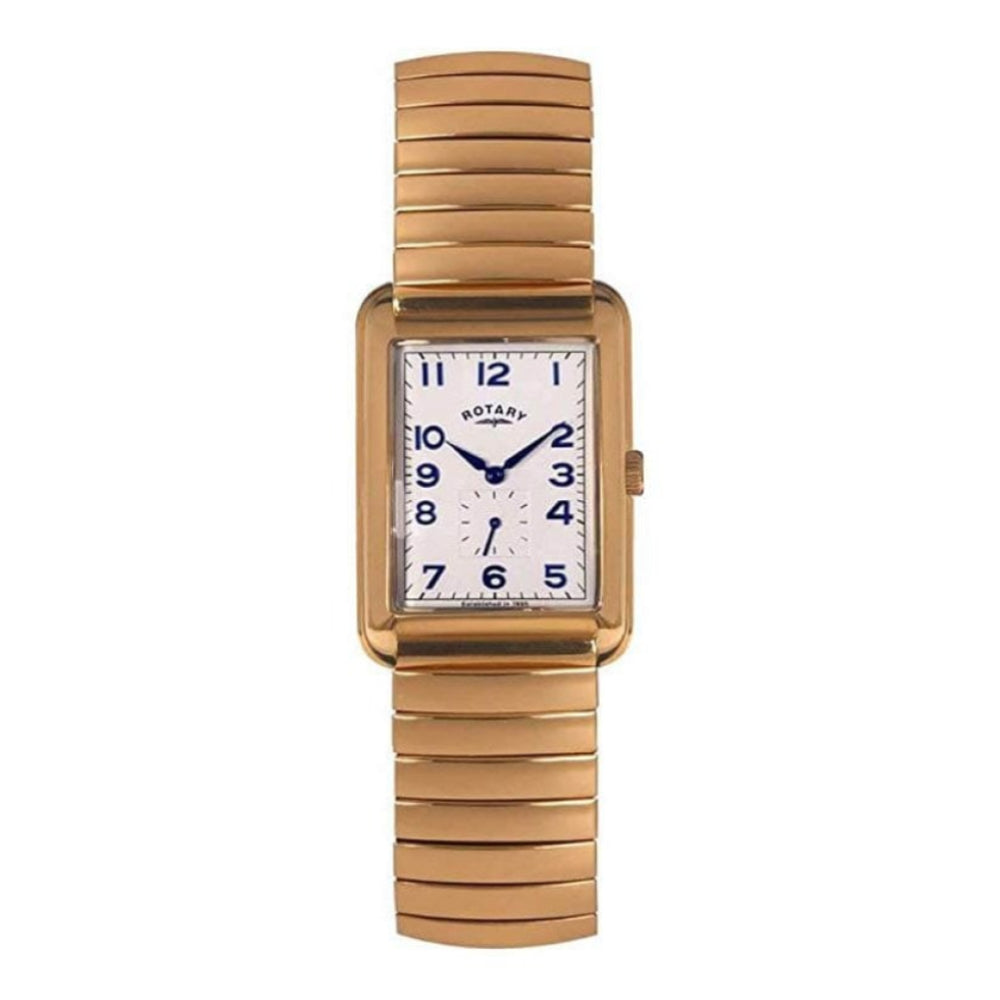 Mens Rectangle Stretch Bracelet Watch