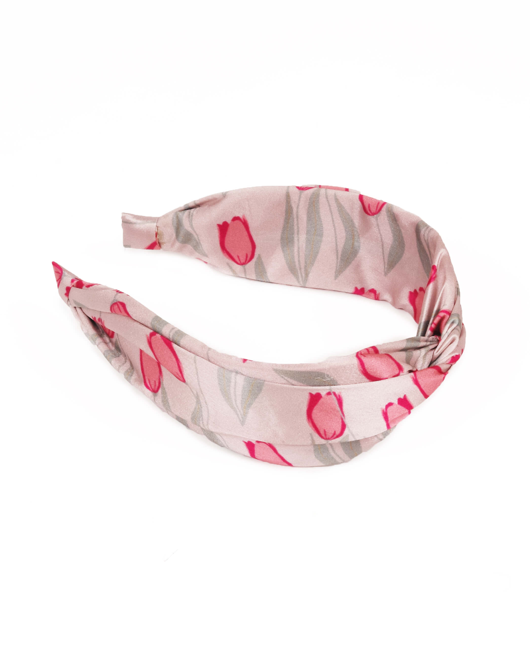 Satin Headband Tulip Cream
