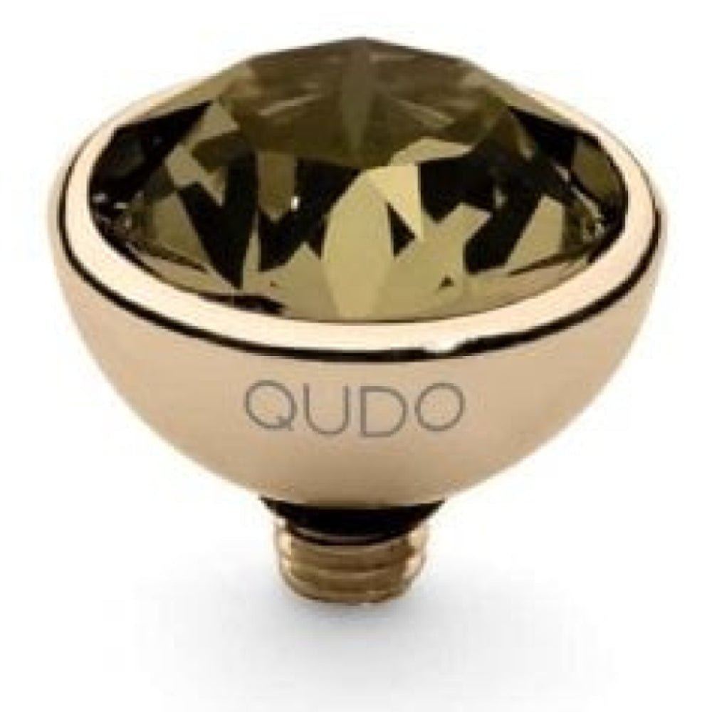 Famosa Gold 10mm Bottone Ring Top Erinite