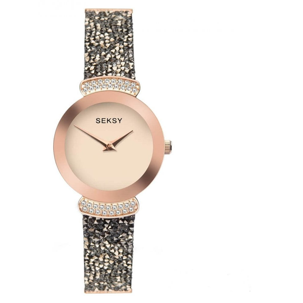Seksy Rocks Rose Gold Bracelet Watch