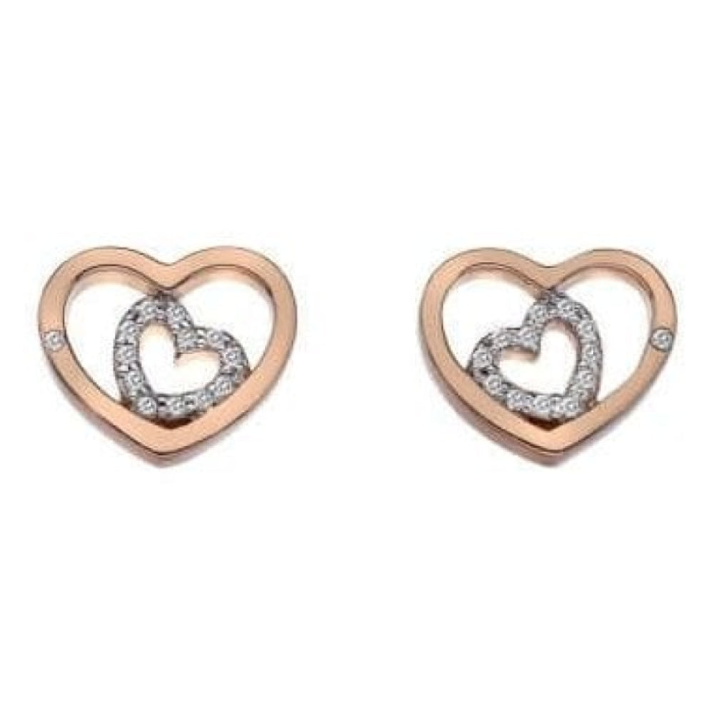 Rose Gold Plated Adorable Encased Earrings