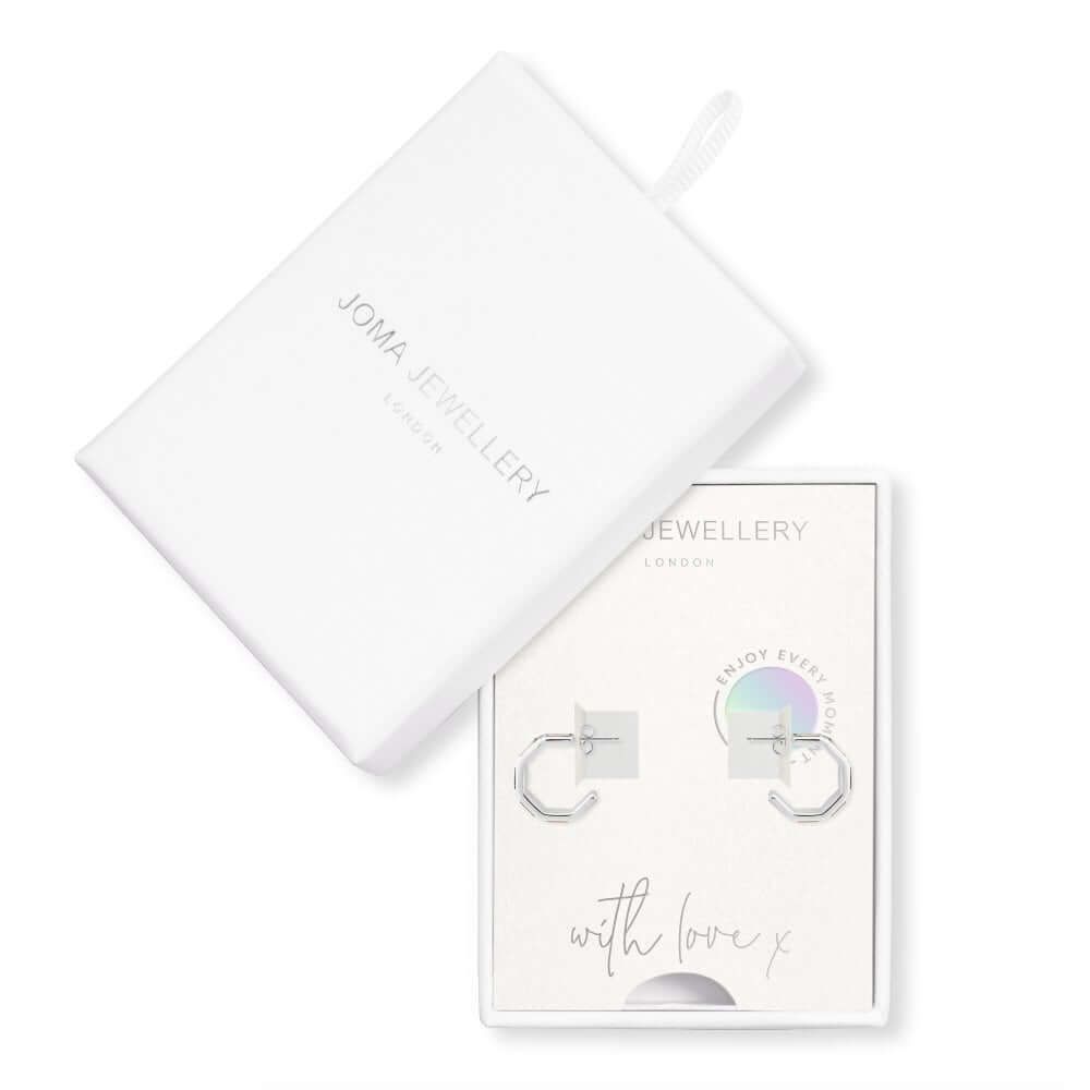 Treasure The Little Things Enjoy Every Moment Silver Earrings