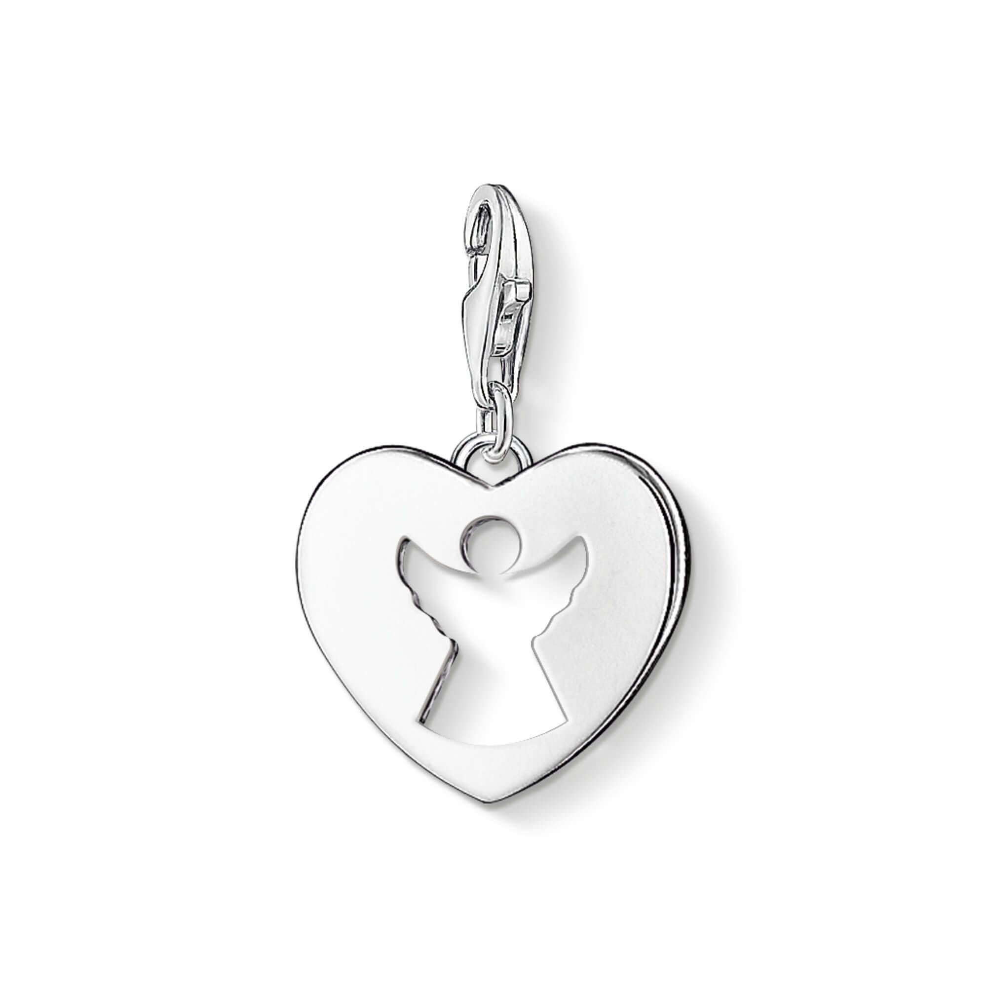 Charm Pendant Guardian Angel Heart