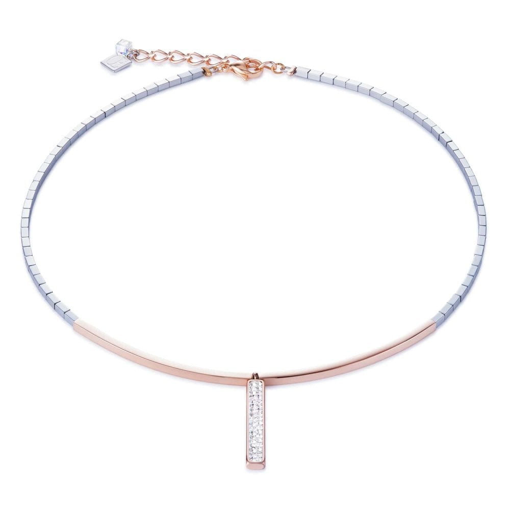 Crystals & Rose Gold Necklace