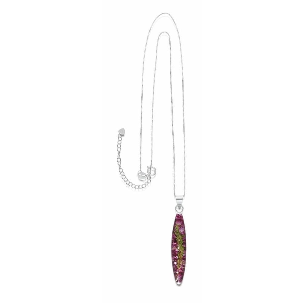 Silver Pendant - Heather - Long