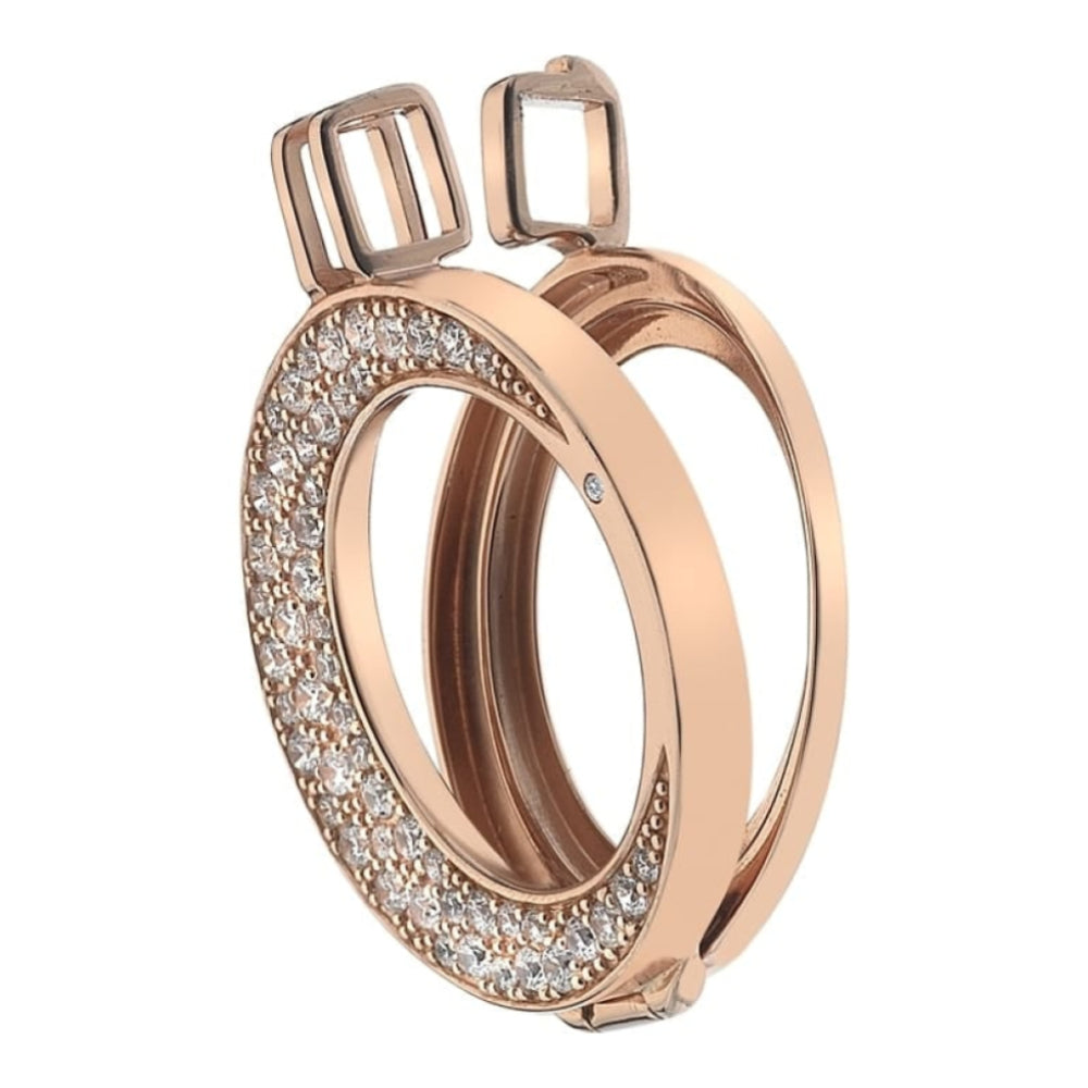 Mezzaluna Rose Gold Plated Coin Keeper - 25mm