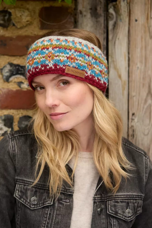 Iona Headband Burgundy