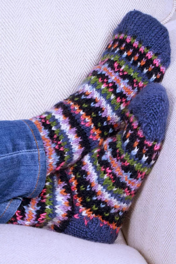 Iona Sofa Socks Denim