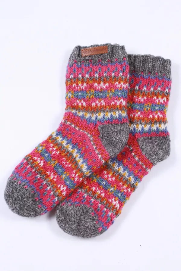 Iona Sofa Socks Pink