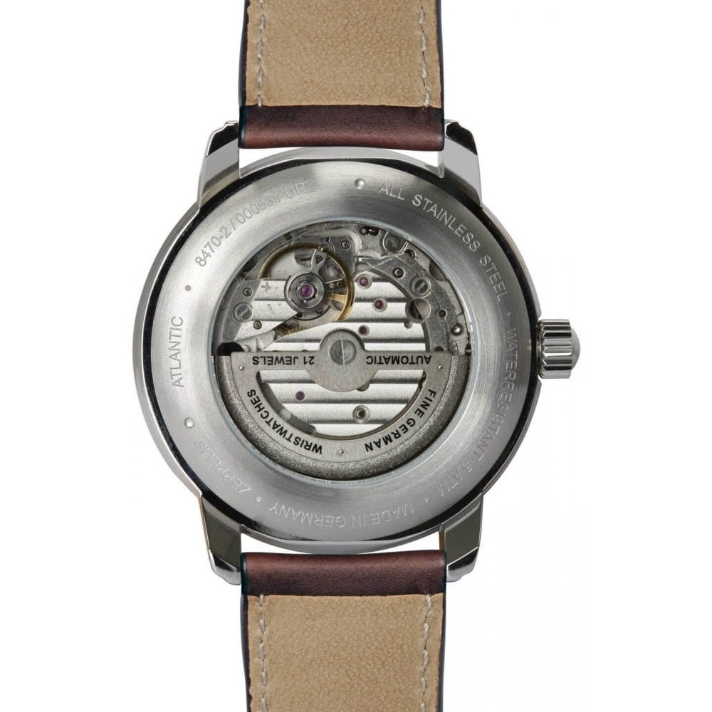Atlantic Light Brown Strap With Beige Dial Men's Watch