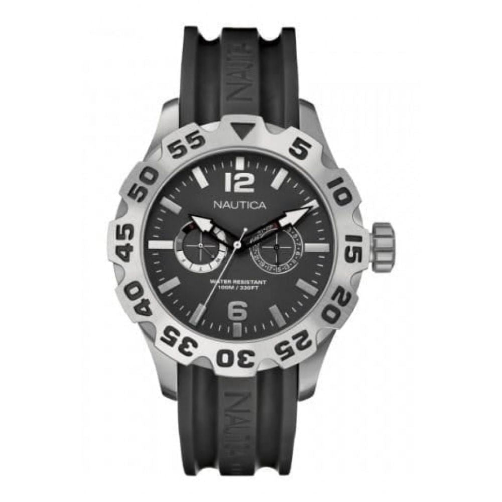 Gents BFD Black Rubber Multifunctional Watch