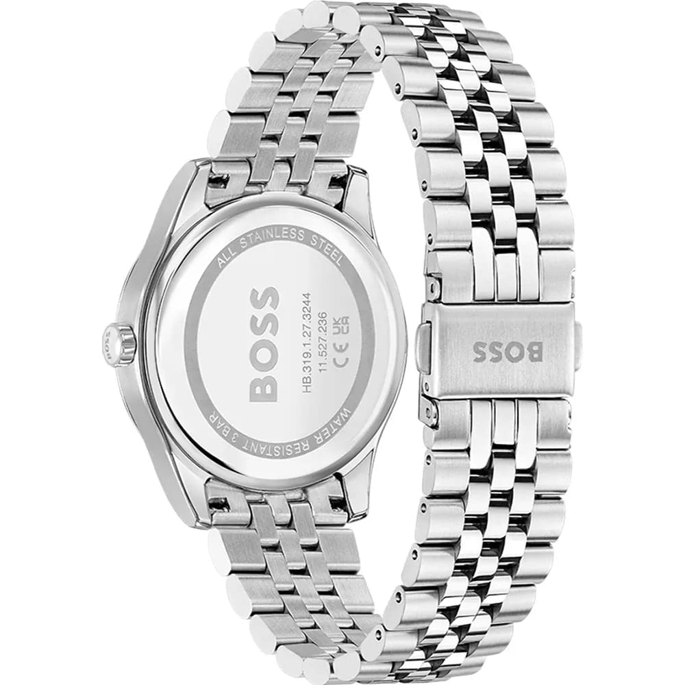 Graceful Light Pink Dial With Stainless Steel Bracelet Womens Watch
