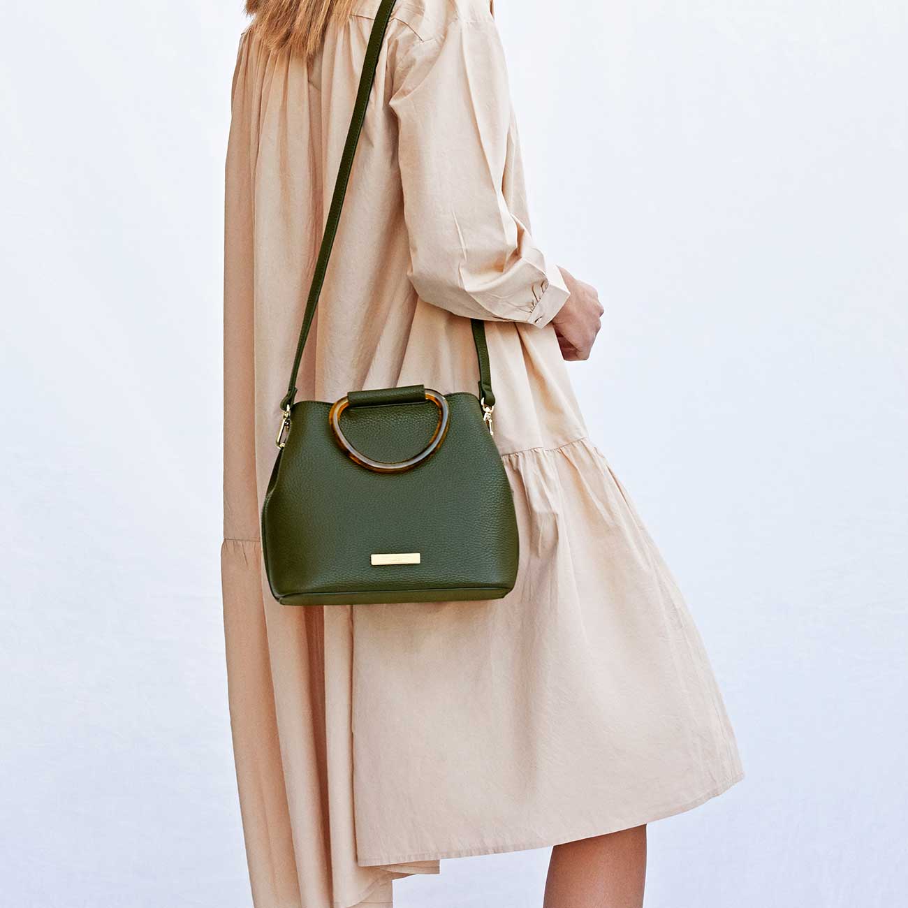 Tori Tortoiseshell Bag | Khaki