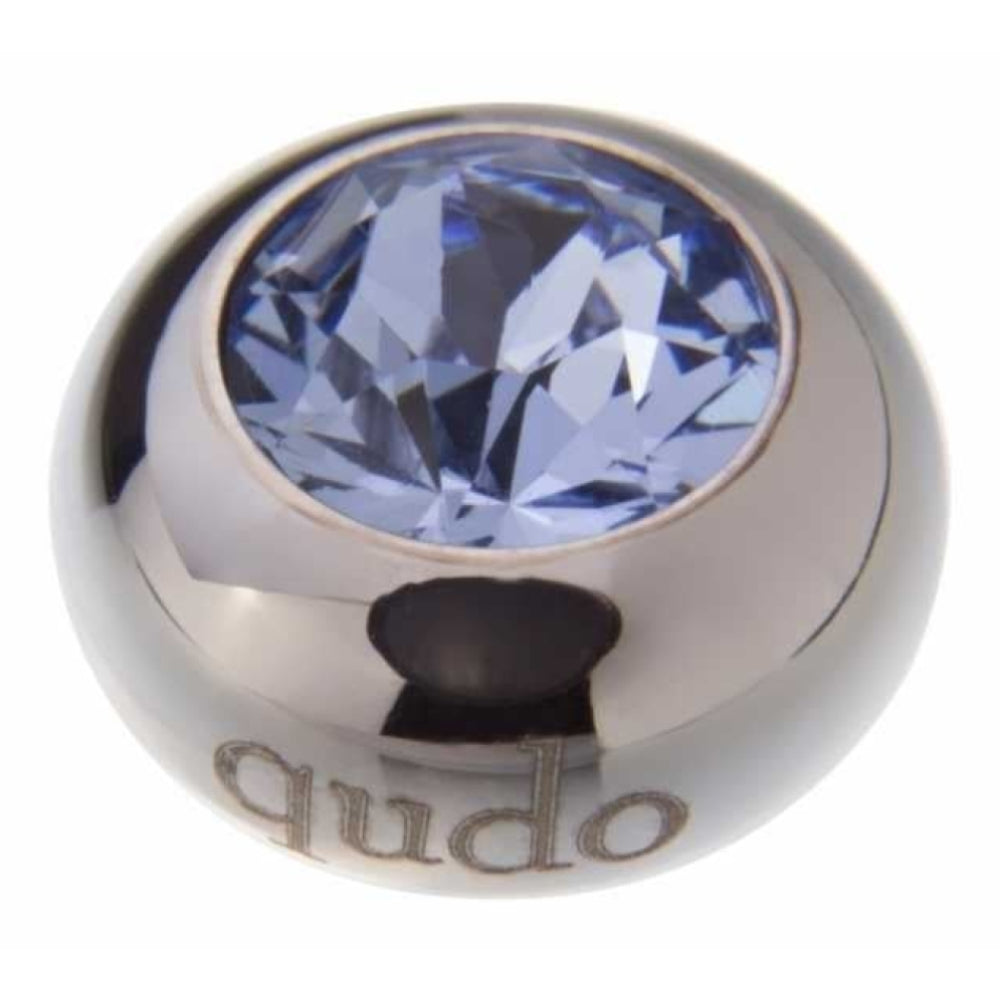 Famosa Silver 10mm Tondo Ring Top Light Sapphire