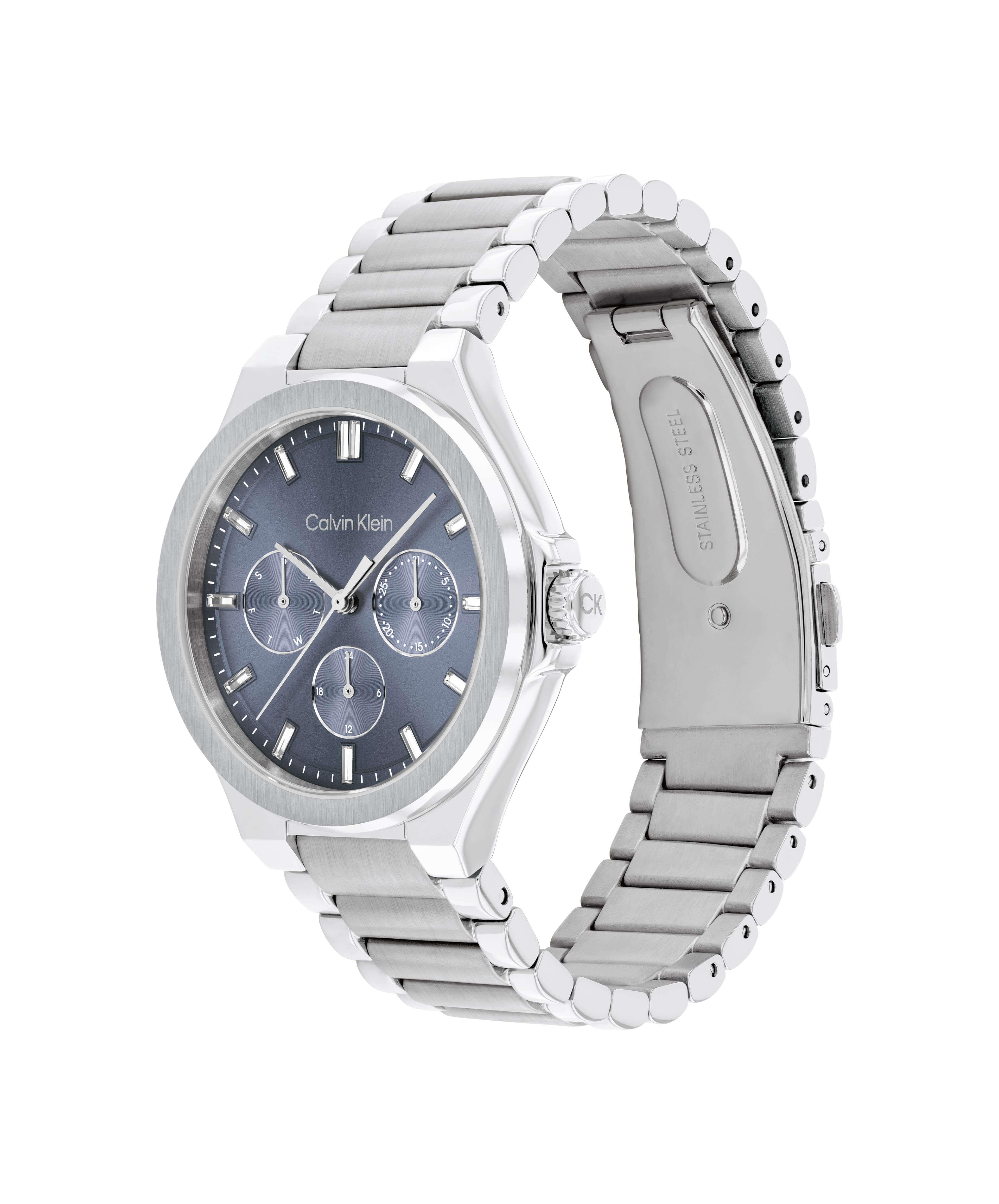 Vibrancy Blue Multifunctional Dial With SS Bracelet Strap Ladies Watch