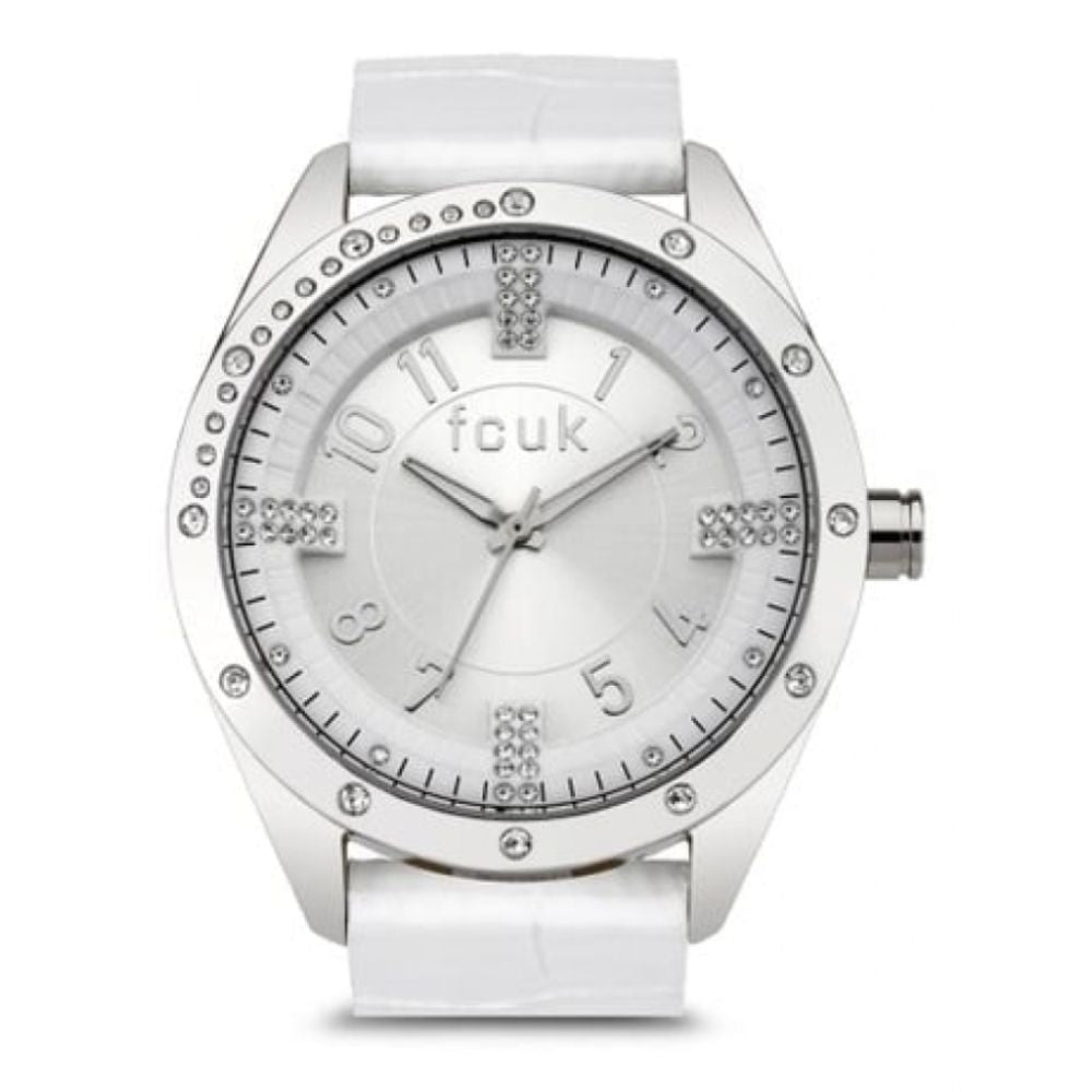 Ladies Quartz Analogue Wristwatch With Stone Set Bezel And Dial