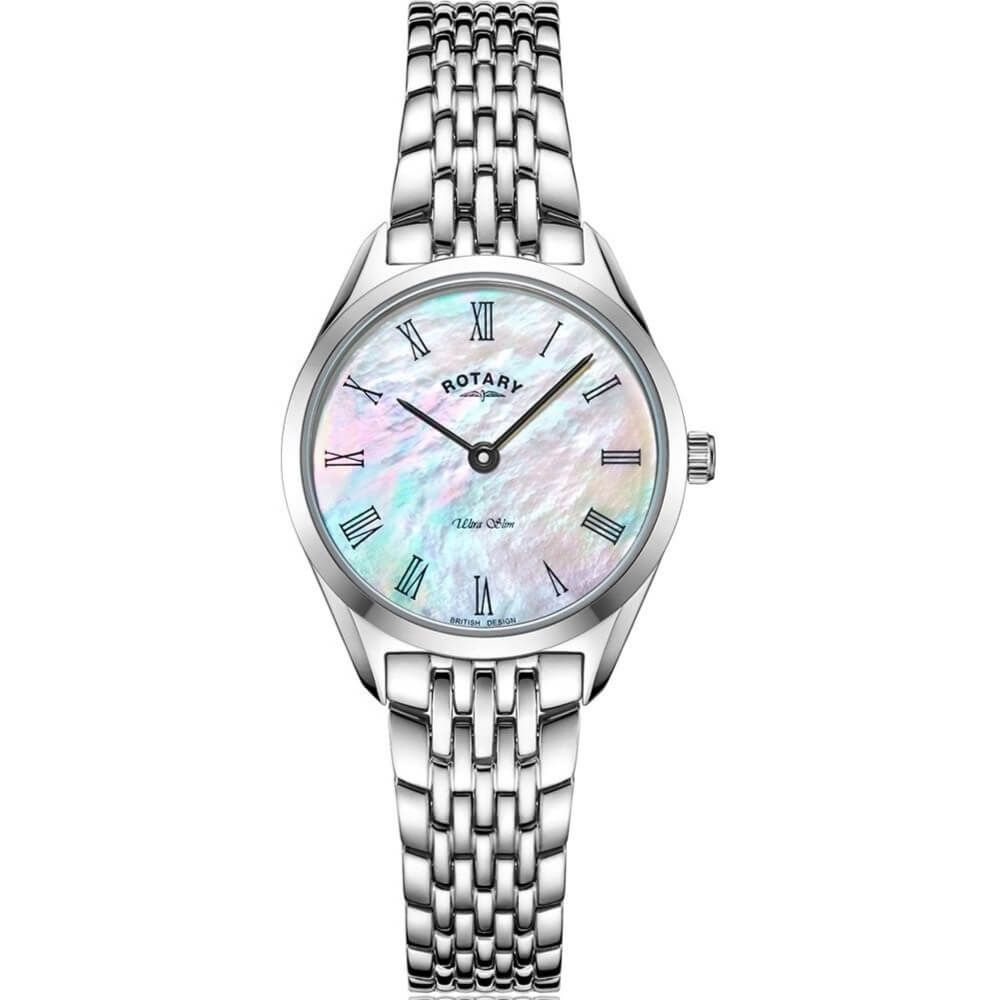 Ultra Slim Ladies Silver Bracelet Watch