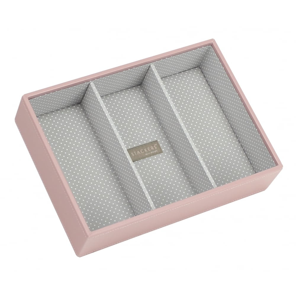 Soft Pink Classic Deep 3 Section Stacker