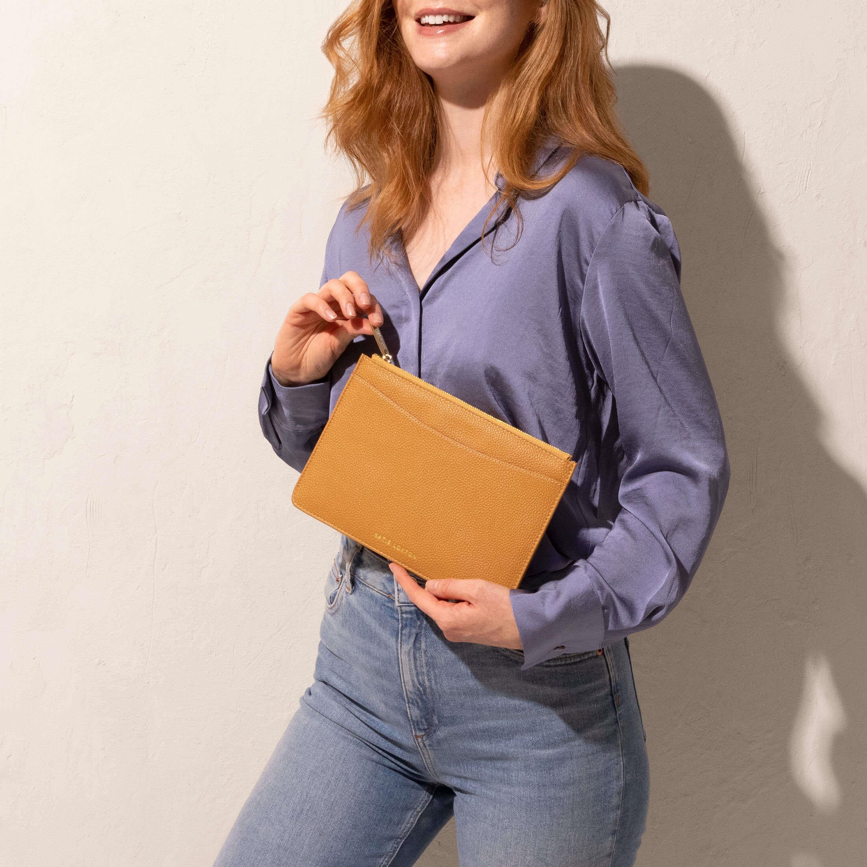 Cara Pouch | Dark Amber | 16 X 24 X 1.5cm