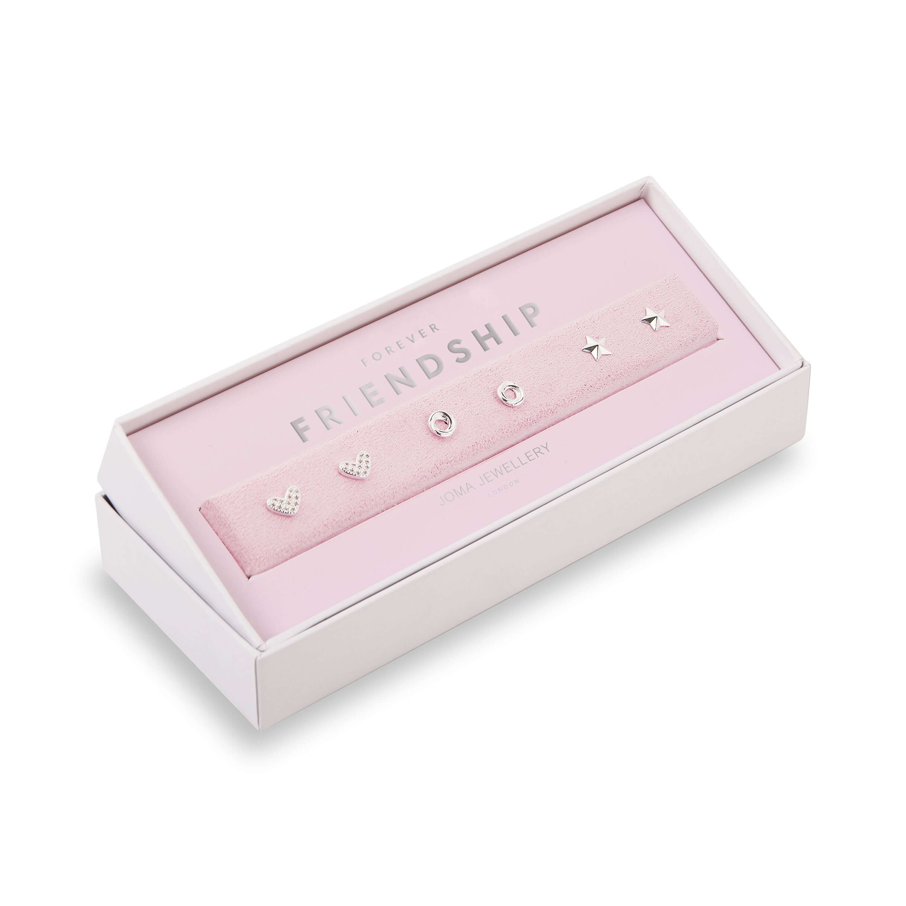 Occasion Earring Box | Forever Friendship | Silver | Earrings | Set Of 3 Earrings